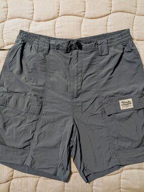 Bimini Bay Men's Large Blue Fishing Cargo Shorts Lightweight Nylon